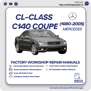 Mercedes CL-Class C140 Coupe Workshop Repair Manual 1980-2005 PDF Download