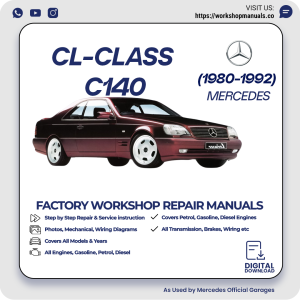 Mercedes CL-Class C140 Workshop Repair Manual 1980-1992 PDF Download