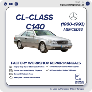 Mercedes CL-Class C140 Workshop Repair Manual 1980-1993 PDF Download