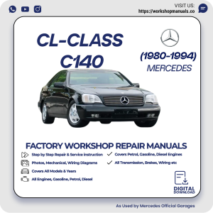 Mercedes CL-Class C140 Workshop Repair Manual 1980-1994 PDF Download