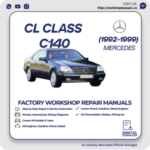 Mercedes CL-Class C140 Workshop Repair Manual 1992-1999 PDF Download