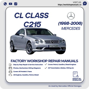 Mercedes CL-Class C215 Workshop Repair Manual 1998-2006 PDF Download