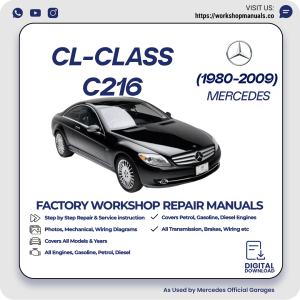 Mercedes CL-Class C216 Workshop Repair Manual 1980-2009 PDF Download