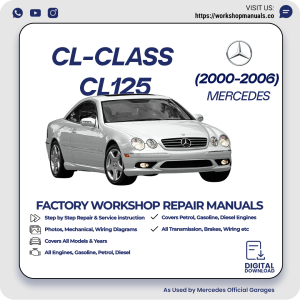 Mercedes CL-Class CL125 Workshop Repair Manual 2000-2006 PDF Download
