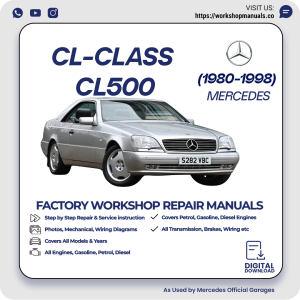 Mercedes CL-Class CL500 Workshop Repair Manual 1980-1998 PDF Download