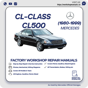 Mercedes CL-Class CL500 Workshop Repair Manual 1980-1999 PDF Download