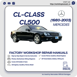 Mercedes CL-Class CL500 Workshop Repair Manual 1980-2003 PDF Download