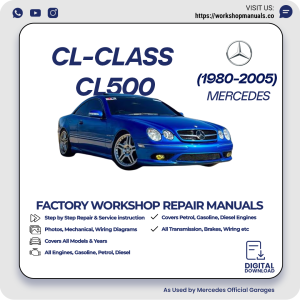 Mercedes CL-Class CL500 Workshop Repair Manual 1980-2005 PDF Download