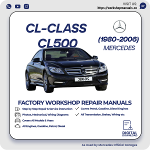 Mercedes CL-Class CL500 Workshop Repair Manual 1980-2006 PDF Download