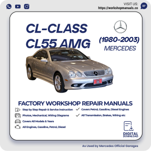 Mercedes CL-Class CL55 AMG Workshop Repair Manual 1980-2003 PDF Download