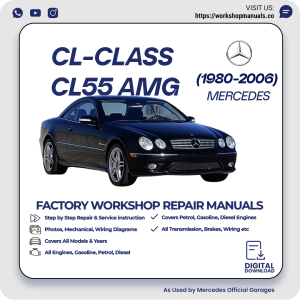 Mercedes CL-Class CL55 AMG Workshop Repair Manual 1980-2006 PDF Download
