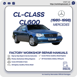 Mercedes CL-Class CL600 Workshop Repair Manual 1980-1998 PDF Download