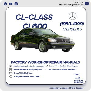 Mercedes CL-Class CL600 Workshop Repair Manual 1980-1999 PDF Download