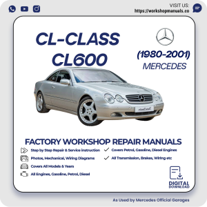 Mercedes CL-Class CL600 Workshop Repair Manual 1980-2001 PDF Download