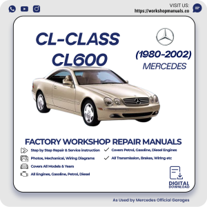 Mercedes CL-Class CL600 Workshop Repair Manual 1980-2002 PDF Download