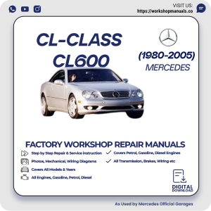 Mercedes CL-Class CL600 Workshop Repair Manual 1980-2005 PDF Download