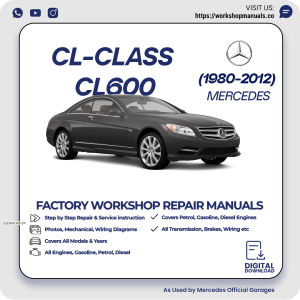 Mercedes CL-Class CL600 Workshop Repair Manual 1980-2012 PDF Download
