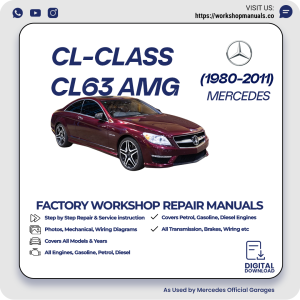 Mercedes CL-Class CL63 AMG Workshop Repair Manual 1980-2011 PDF Download