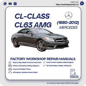Mercedes CL-Class CL63 AMG Workshop Repair Manual 1980-2012 PDF Download