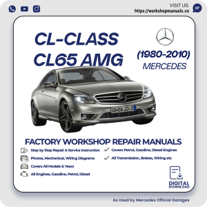 Mercedes CL-Class CL65 AMG Workshop Repair Manual 1980-2010 PDF Download