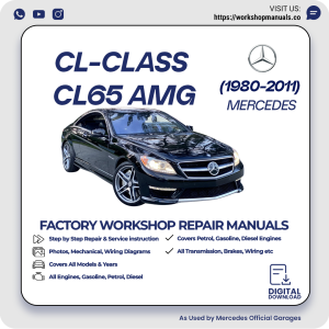 Mercedes CL-Class CL65 AMG Workshop Repair Manual 1980-2011 PDF Download