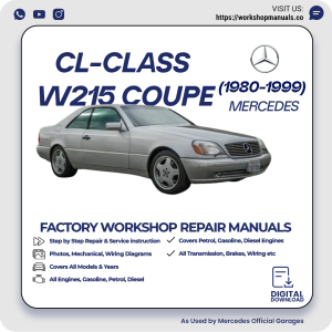 Mercedes CL-Class W215 Coupe Workshop Repair Manual 1980-1999 PDF Download