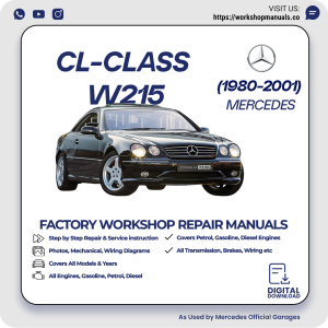 Mercedes CL-Class W215 Workshop Repair Manual 1980-2001 PDF Download
