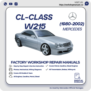 Mercedes CL-Class W215 Workshop Repair Manual 1980-2002 PDF Download