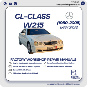 Mercedes CL-Class W215 Workshop Repair Manual 1980-2004 PDF Download