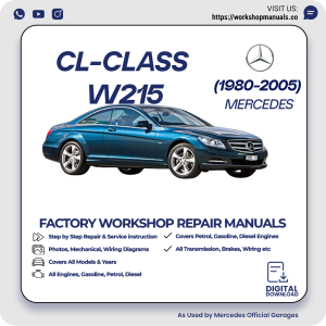 Mercedes CL-Class W215 Workshop Repair Manual 1980-2005 PDF Download
