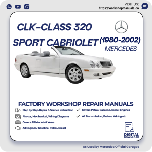 Mercedes CLK-Class 320 Sport Cabriolet Workshop Repair Manual 1980-2002 PDF Download