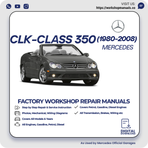 Mercedes CLK-Class 350 Workshop Repair Manual 1980-2008 PDF Download