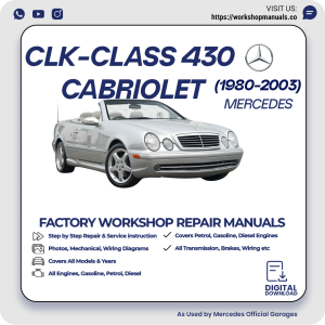 Mercedes CLK-Class 430 Cabriolet Workshop Repair Manual 1980-2003 PDF Download
