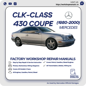 Mercedes CLK-Class 430 Coupe Workshop Repair Manual 1980-2000 PDF Download