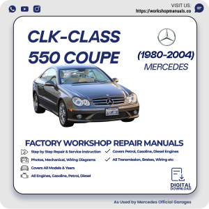 Mercedes CLK-Class 550 Coupe Workshop Repair Manual 1980-2008 PDF Download