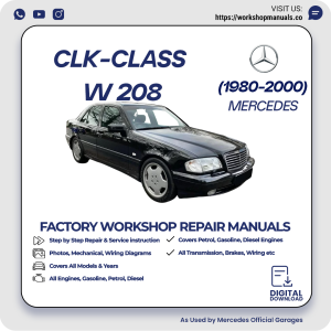Mercedes CLK-Class W208 Workshop Repair Manual 1980-2000 PDF Download