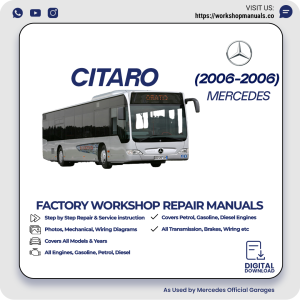 Mercedes Citaro Workshop Repair Manual 2006 PDF Download
