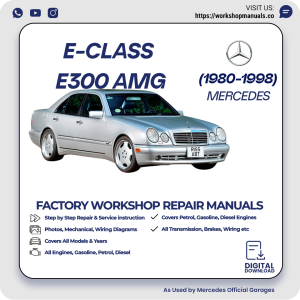 Mercedes E-Class E300 AMG Workshop Repair Manual 1980-1998 PDF Download