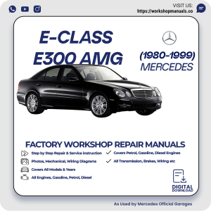 Mercedes E-Class E300 AMG Workshop Repair Manual 1980-1999 PDF Download