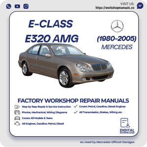 Mercedes E-Class E320 AMG Workshop Repair Manual 1980-2005 PDF Download