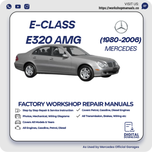 Mercedes E-Class E320 AMG Workshop Repair Manual 1980-2006 PDF Download