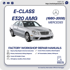Mercedes E-Class E320 AMG Workshop Repair Manual 1980-2008 PDF Download