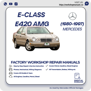 Mercedes E-Class E420 AMG Workshop Repair Manual 1980-1997 PDF Download