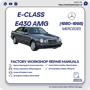 Mercedes E-Class E430 AMG Workshop Repair Manual 1980-1998 PDF Download