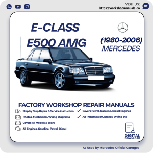 Mercedes E-Class E500 AMG Workshop Repair Manual 1980-2006 PDF Download