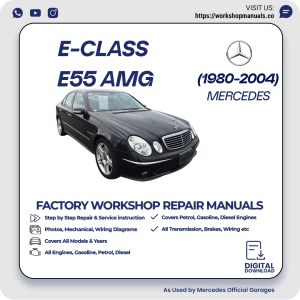 Mercedes E-Class E55 AMG Workshop Repair Manual 1980-2004 PDF Download