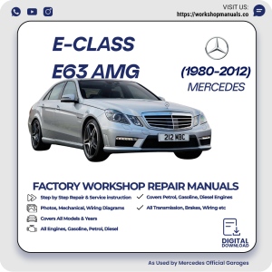 Mercedes E-Class E63 AMG Workshop Repair Manual 1980-2012 PDF Download