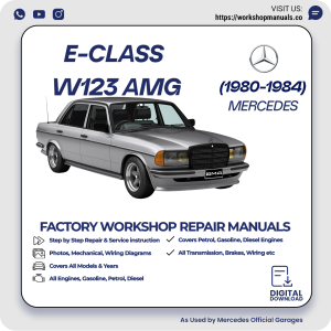 Mercedes E-Class W123 AMG Workshop Repair Manual 1980-1984 PDF Download