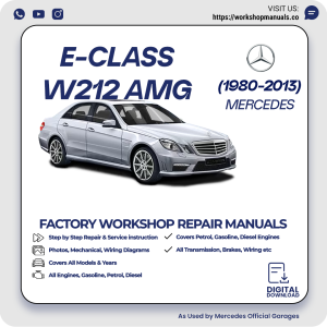 Mercedes E-Class W212 AMG Workshop Repair Manual 1980-2013 PDF Download