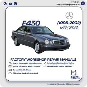 Mercedes E430 Workshop Repair Manual 1998-2002 PDF Download
